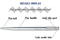 Инструмент вышивки руки брови продолжительной ручной ручки татуировки профессиональный серебряный