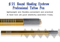 Состав золотистой ручки брови Microblading постоянный оборудует алюминиевую руку