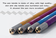 Состав золотистой ручки брови Microblading постоянный оборудует алюминиевую руку