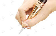 Профессиональная электронная ручка татуировки вышивки бровей с чернотой/цветом золота