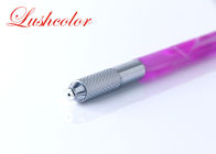 Макияж 11,8 СМ пурпура постоянный оборудует кристаллическую ручную ручку татуировки для бровей