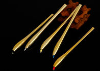 Золотые роскошные постоянные инструменты макияжа, ручка руководства Микробладинг угла 45° устранимая