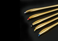 Золотые роскошные постоянные инструменты макияжа, ручка руководства Микробладинг угла 45° устранимая
