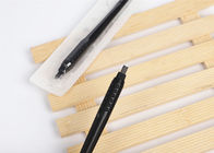 Черный инструмент брови Микробладинг/устранимая ручная ручка с щеткой
