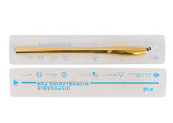 Золотые роскошные постоянные инструменты макияжа, ручной тип лезвия ручки #14 #17 #18У Микробладинг