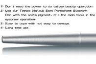 ручка татуировки брови иглы 17.3cm длинная серебряная Microblading