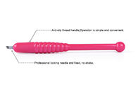 Инструмент макияжа розовой ручной ручки Микробладинг брови ручки татуировки устранимой постоянный